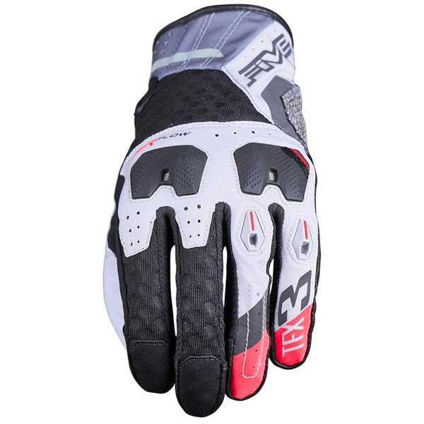 Guanti moto Five TFX3 Airflow Grey Red Guanti moto Five TFX3 Airflow Grey Red