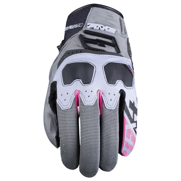 Guanti moto Five TFX4 WP Donna Grigio Rosa