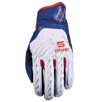 Guanti moto Five TFX5 Grigio blu rosso