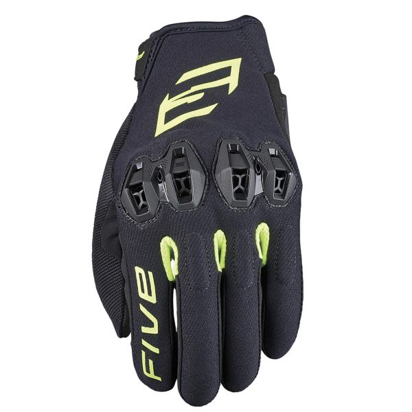 Guanti moto Five Tricks Black Fluo Yellow Guanti moto Five Tricks Black Fluo Yellow