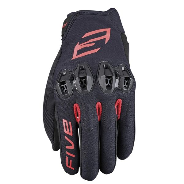 Guanti moto Five Tricks Black Red Guanti moto Five Tricks Black Red