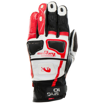 Guanti moto Furygan STYG10 Black White Red