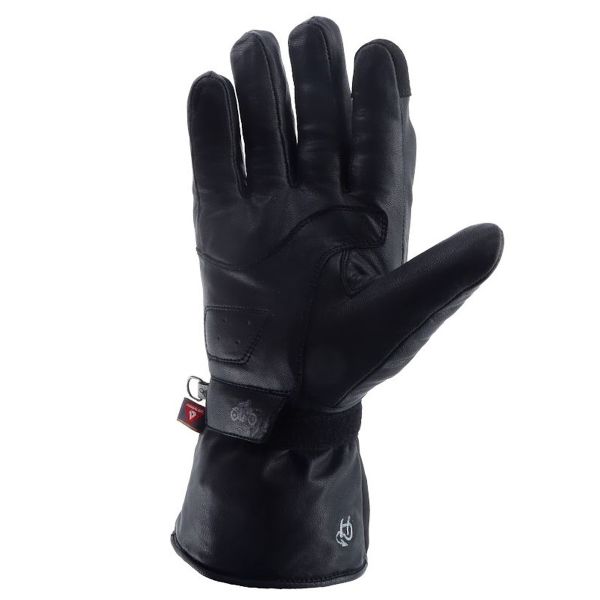 Helstons Ecko Chauffant in pelle nera