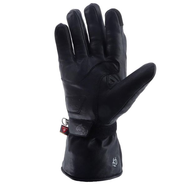 Helstons Ecko Girl Chauffant in pelle nera