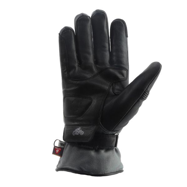 Helstons Fender Riscaldatore in pelle nero grigio