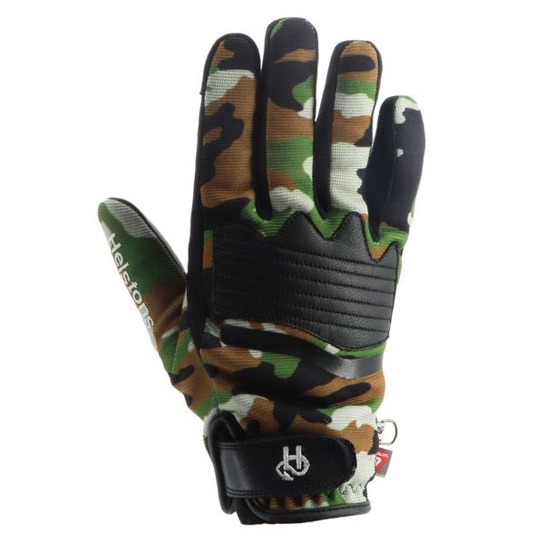 Guanti moto Helstons Jazz Winter 4Ways Pelle Camo Nero