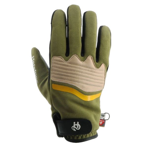 Guanti moto Helstons Jazz Inverno 4Ways Pelle Khaki Beige Nero