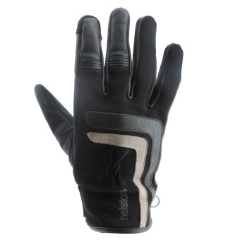 Guanti moto Helstons Jeff Summer Black Kaki Beige Guanti moto Helstons Jeff Summer Black Kaki Beige
