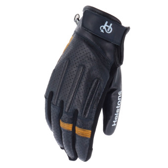 Guanti moto Helstons Leo Air Summer Blu Oro