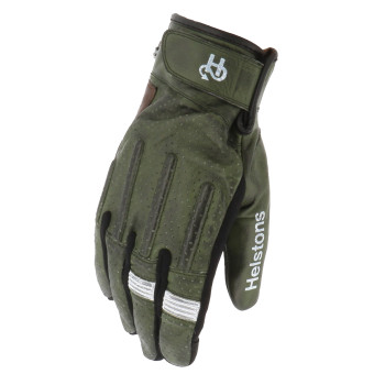 Guanti moto Helstons Leo Air Summer Khaki Marrone