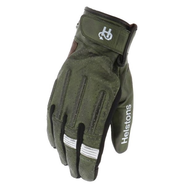 Guanti moto Helstons Leo Air Summer Khaki Marrone