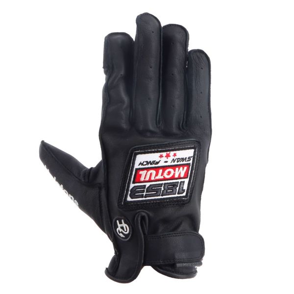 Guanti moto Helstons Motul 1853 Pelle Estate Nero
