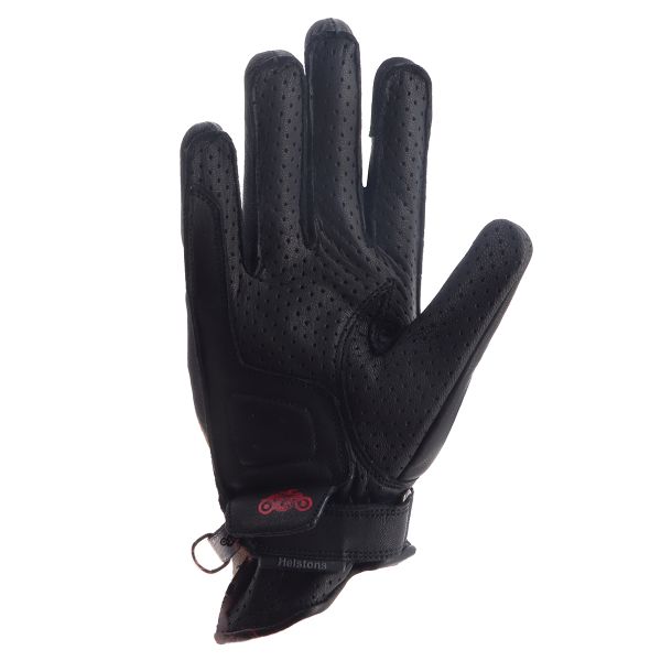 Helstons Rod Air Lady Summer Leather Nero Arancione Rosso