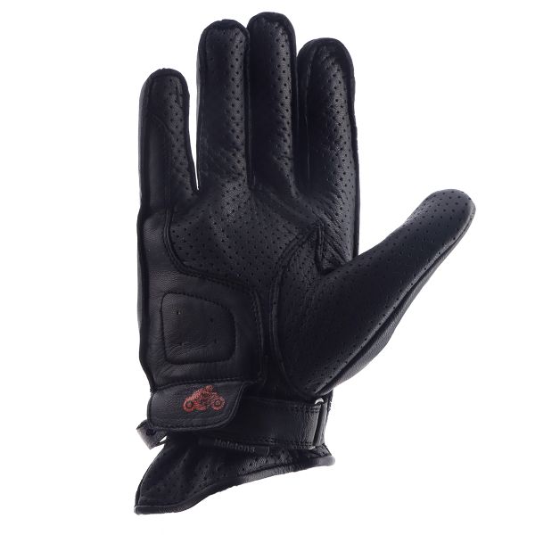 Helstons Rod Air Summer Pelle Nero Arancione