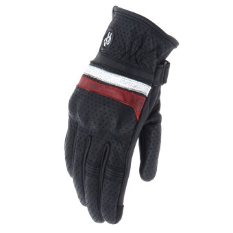 Guanti moto Helstons Rush Air Estate Nero Bianco Rosso