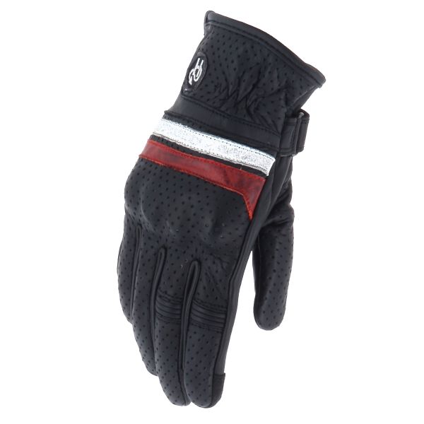 Guanti moto Helstons Rush Air Estate Nero Bianco Rosso