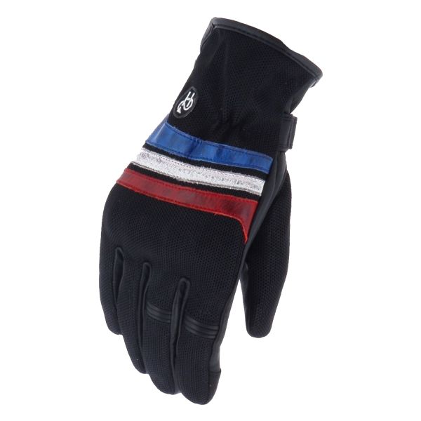 Guanti moto Helstons Skyline Air Mesh Nero Blu Bianco Rosso