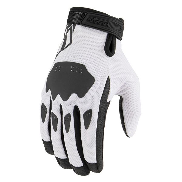Guanti moto ICON Hooligan CE Glove White Guanti moto ICON Hooligan CE Glove White