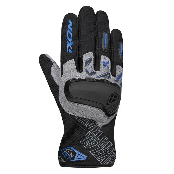 Guanti moto Ixon Gravel Air Black Grey Blue Guanti moto Ixon Gravel Air Black Grey Blue