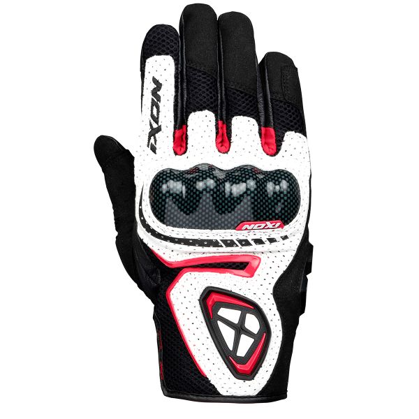 Guanti moto Ixon RS5 Air Black White Red
