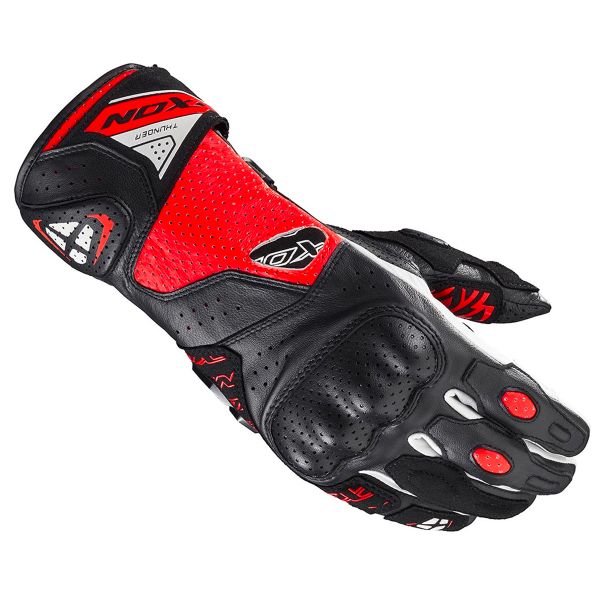Guanti moto Ixon Thunder Air Black Red White Guanti moto Ixon Thunder Air Black Red White