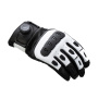 Guanti moto Knox Orsa Leather MK3 Nero Bianco
