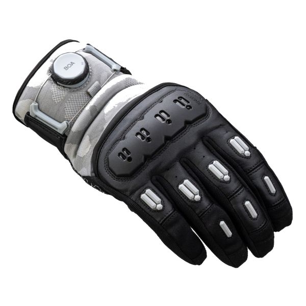 Guanti moto Knox Orsa Textile OR4 Grigio