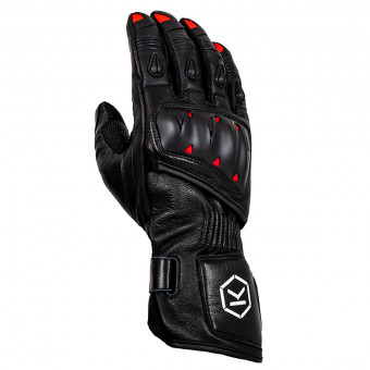 Guanti moto Knox Oulton Black Red
