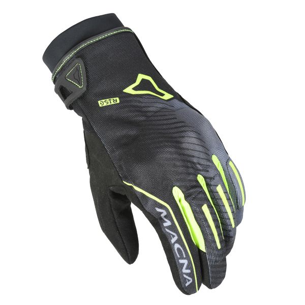 Guanti moto Macna Crew RTX Black Neon Yellow