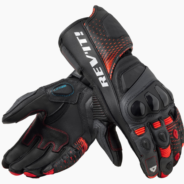 Guanti moto REV'IT Control Black Neon Red