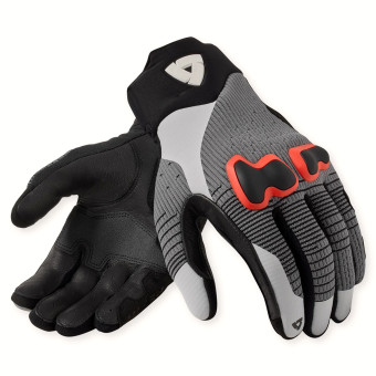 Guanti moto REV'IT Kinetic 2 Grey Red