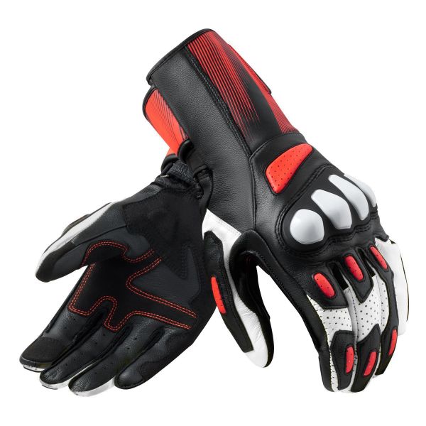 Guanti moto REV'IT Metis 2 Black Neon Red