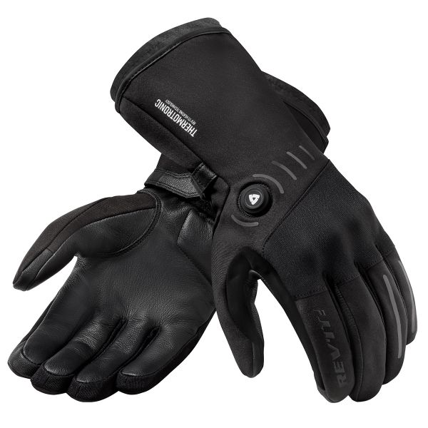 Guanti moto REV'IT Progress H2O Riscaldanti Black Guanti moto REV'IT Progress H2O Riscaldanti Black