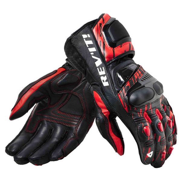 Guanti moto REV'IT Quantum 2 Rosso Neon Nero