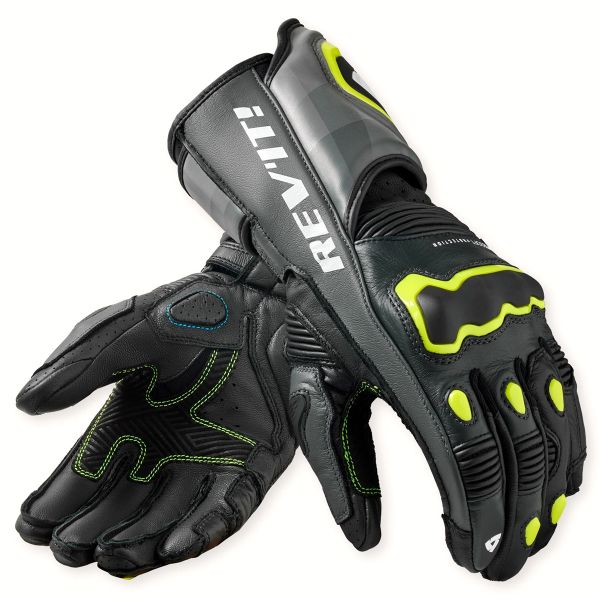 Guanti moto REV'IT Quantum 3 Grey Neon Yellow
