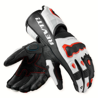 Guanti moto REV'IT Quantum 3 White Neon Red