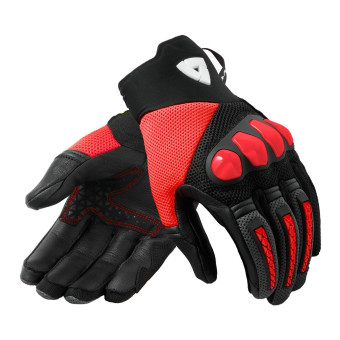Guanti moto REV'IT Speedart Air Nero Rosso Neon Guanti moto REV'IT Speedart Air Nero Rosso Neon