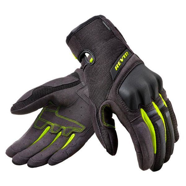 Guanti moto REV'IT Volcano Ladies Nero Giallo Neon