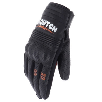Guanti moto Von Dutch Born Air Nero Arancione