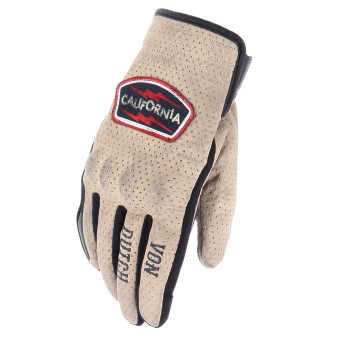 Guanti moto Von Dutch Cali Air Beige Blu