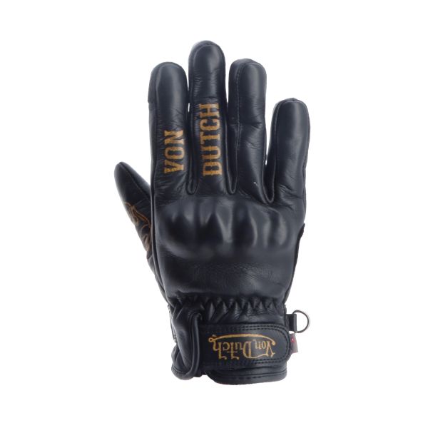 Guanti moto Von Dutch Flash Lady Pelle Black
