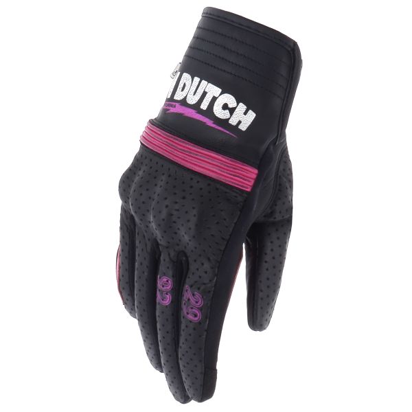 Guanti moto Von Dutch Jackie Air Nero Rosa