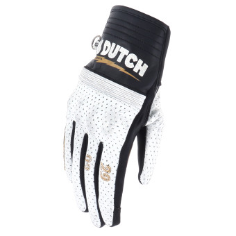 Guanti moto Von Dutch Jackie Air Nero Bianco Oro