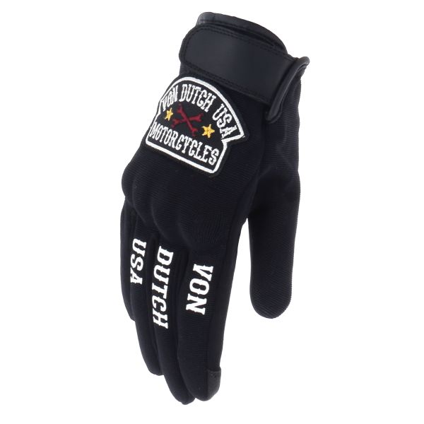 Guanti moto Von Dutch Key Air Woman Nero Bianco