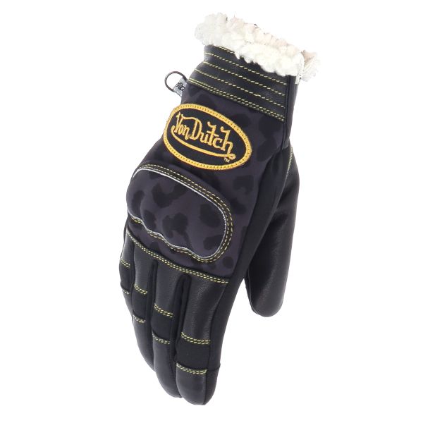 Guanti moto Von Dutch Palavas Air Nero Oro Leo