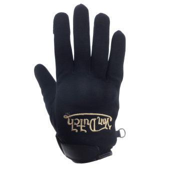 Guanti moto Von Dutch Silver Leather Black