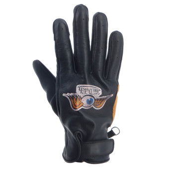 Guanti moto Von Dutch Vision Leather Gold Black