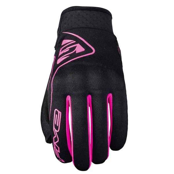 Guanti moto Five Globe Woman Nero Rosa Fluo