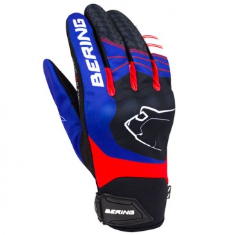 Guanti moto Bering Grissom Blu Bianco Rosso
