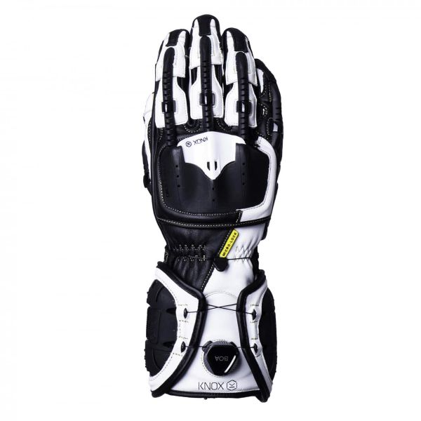 Guanti moto Knox Handroid MK4 Black White Guanti moto Knox Handroid MK4 Black White